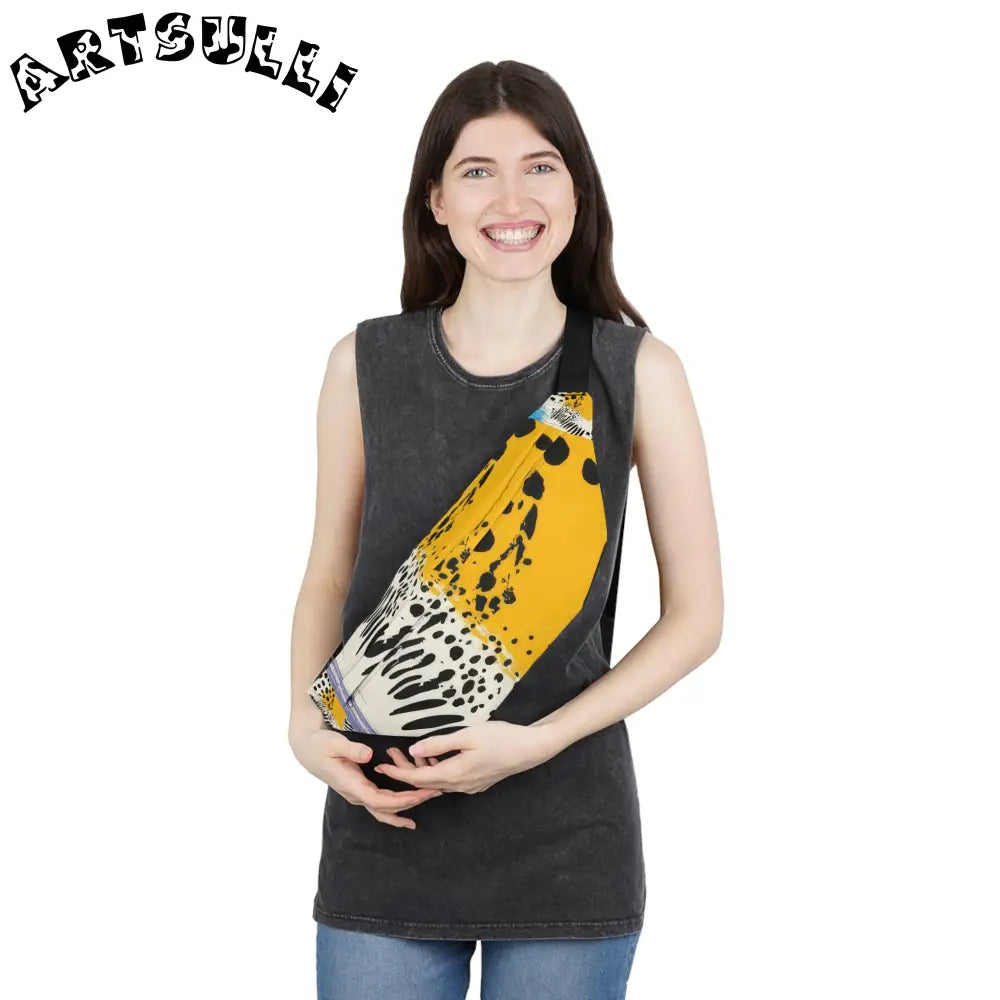 JAKKOUTTHEBXX Rae Zebra Rhapsody Large Fanny Pack JAKKOUTTHEBXX