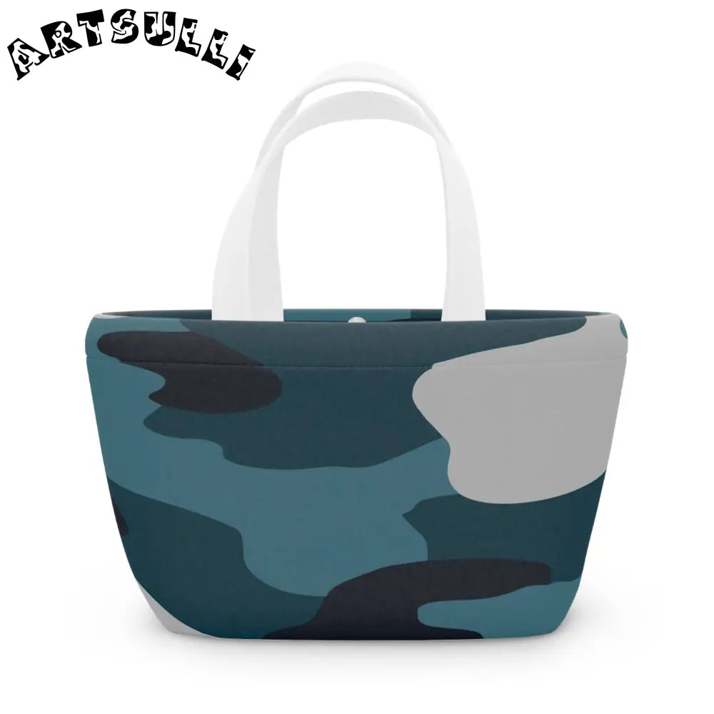 JAKKOUTTHEBXX Blue Camouflage Lunch Bag JAKKOUTTHEBXX Artsulli - Art