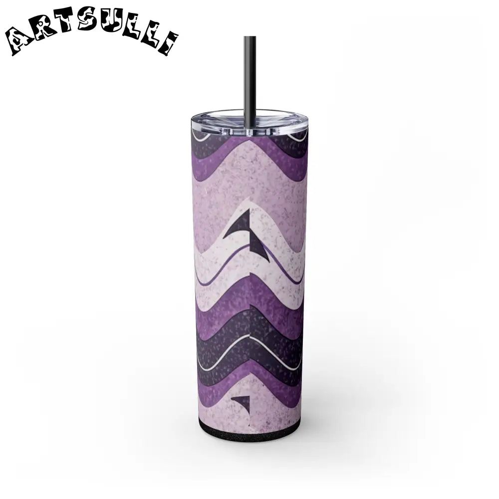 JAKKOUTTHEBXX Bat Wave Skinny Tumbler with Straw 20oz JAKKOUTTHEBXX