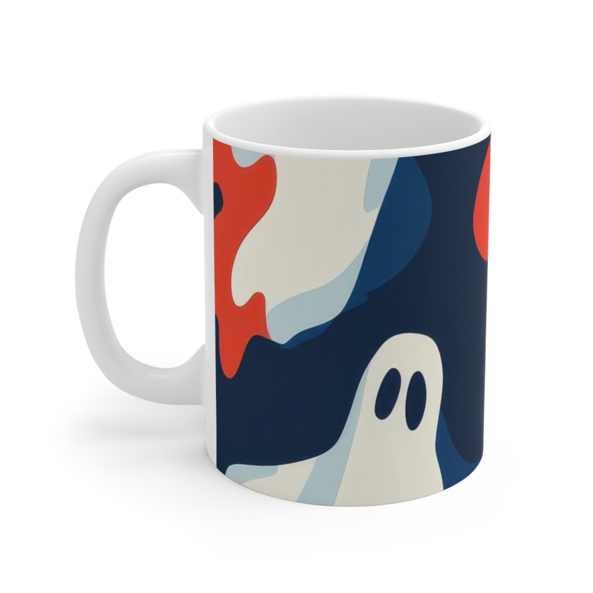 Camo Ghosts Mug 11oz, Artsulli - Art is Long, Life is Short, Mug, , , , , , , 