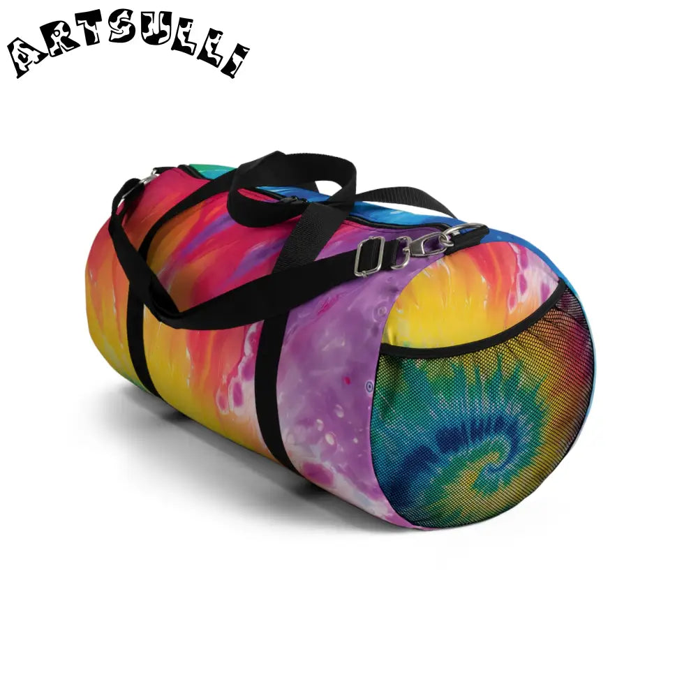 JAKKOUTTHEBXX Colorful Tie-Dye Duffel Bag 2025