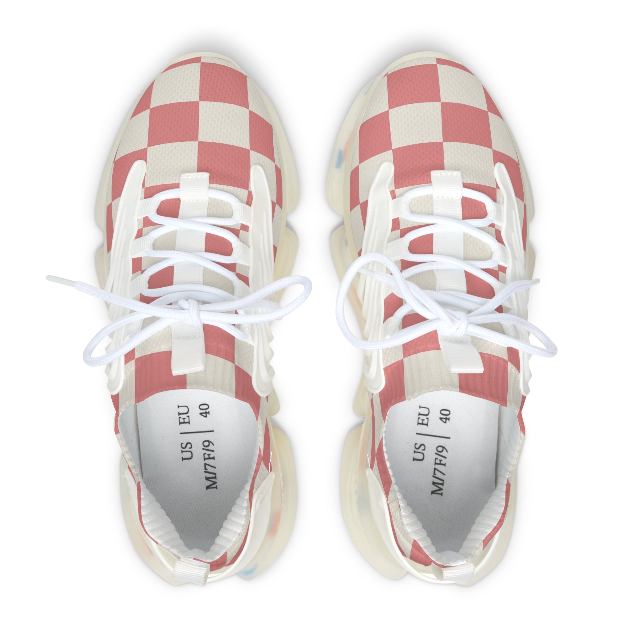 Retro Checkered Grassland Sprites Women's Mesh Sneakers, Artsulli - Art is Long, Life is Short, Shoes, , , , , , , 