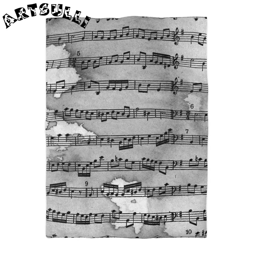 JAKKOUTTHEBXX Distressed Sheet Music Duvet Cover 2025