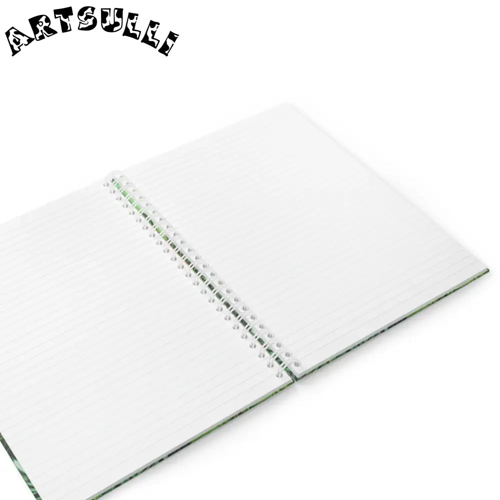 JAKKOUTTHEBXX Tropical Leaf and Orange Flower Spiral Notebook