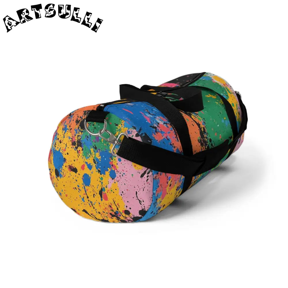 JAKKOUTTHEBXX The Colors Of Paint Splatter Duffel Bag JAKKOUTTHEBXX