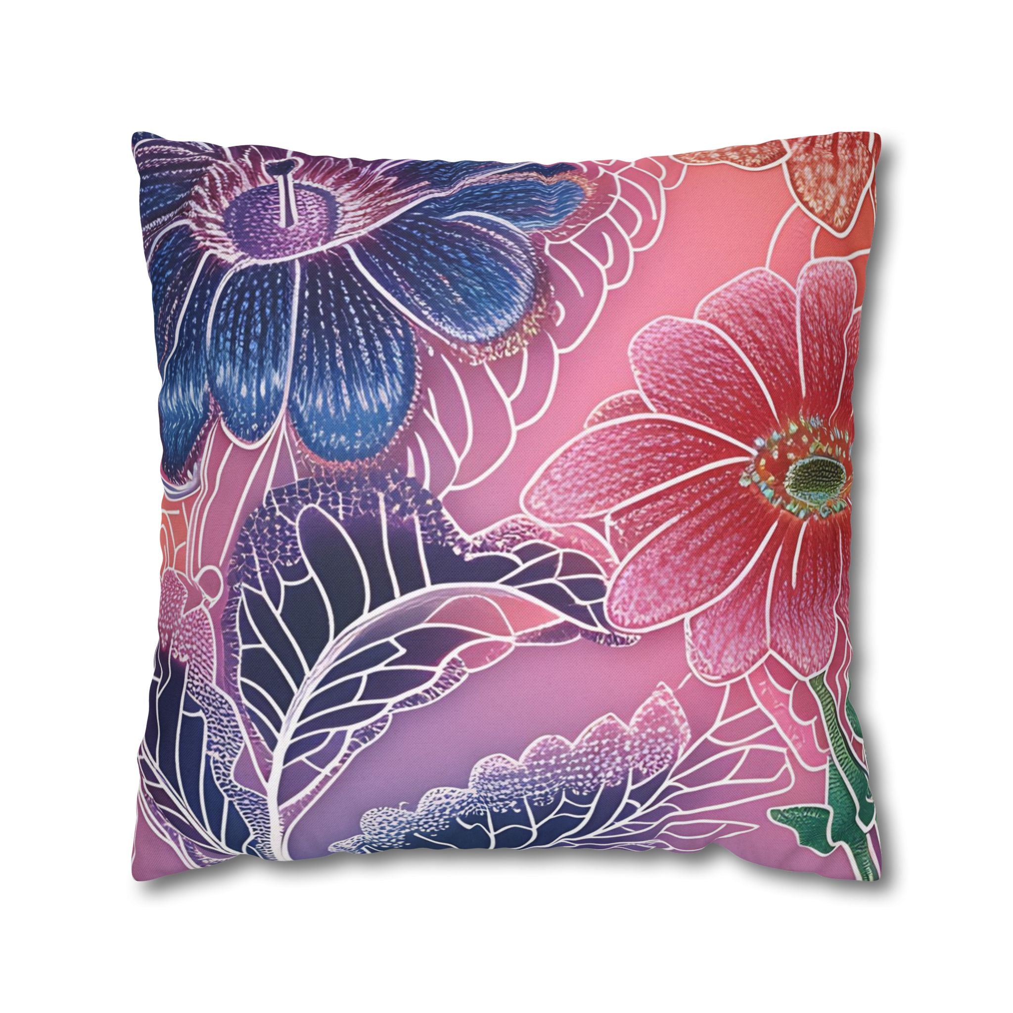 Spun Polyester Square Pillowcase