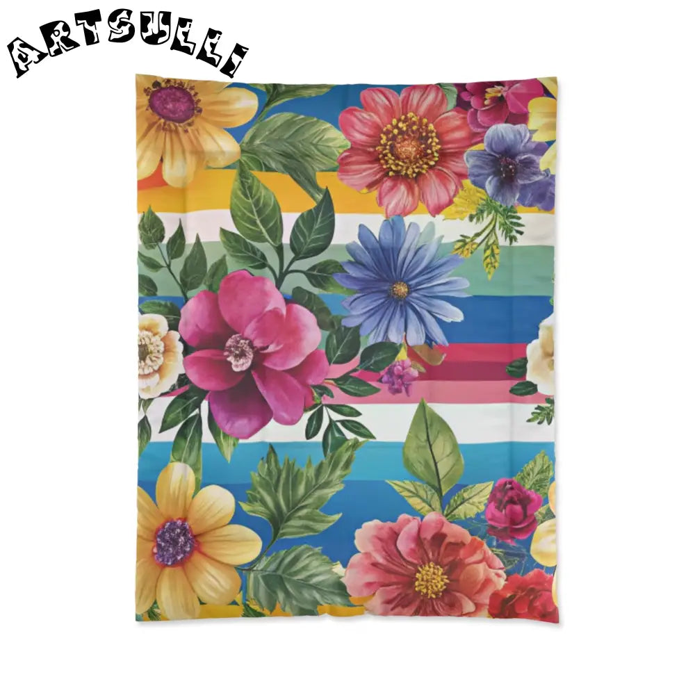 JAKKOUTTHEBXX Cozy Floral Pattern Blanket 2025