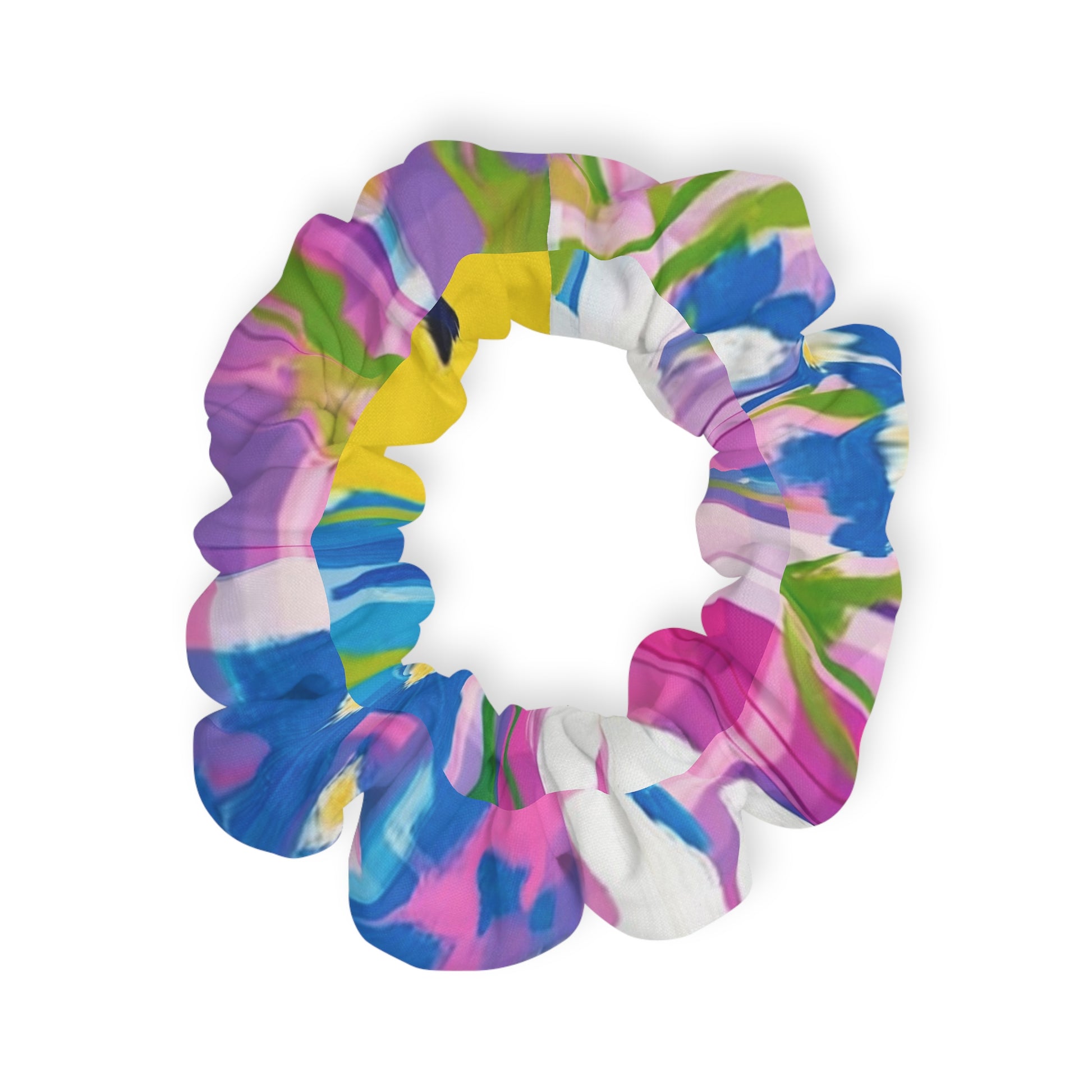 Plaid Garden Pink and Purple Scrunchie, Artsulli - Art is Long, Life is Short, Accessories, , , , , , , 