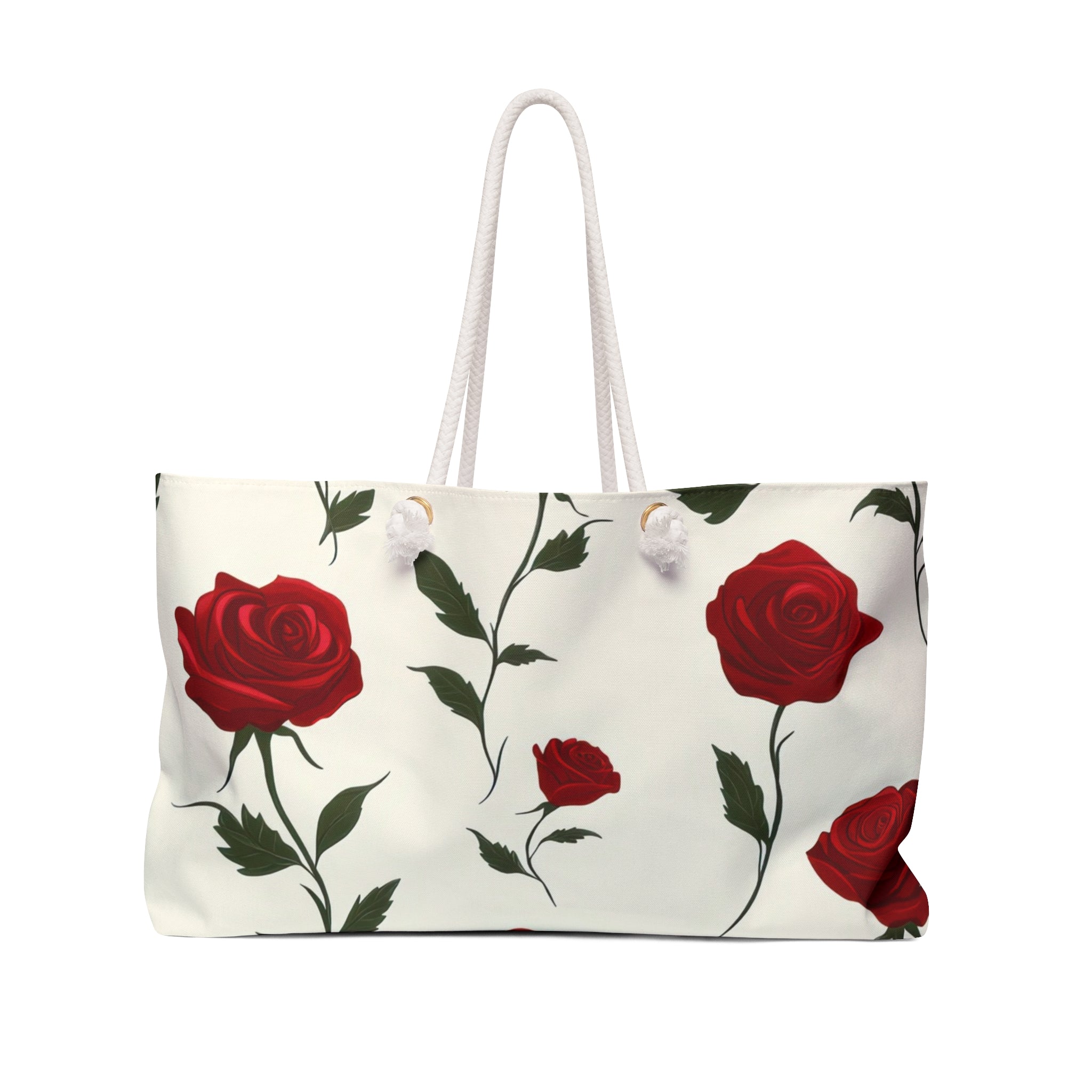 Red Roses Weekender Bag, Artsulli - Art is Long, Life is Short, Bags, Size, 24" × 13", , , , , 10505132374467