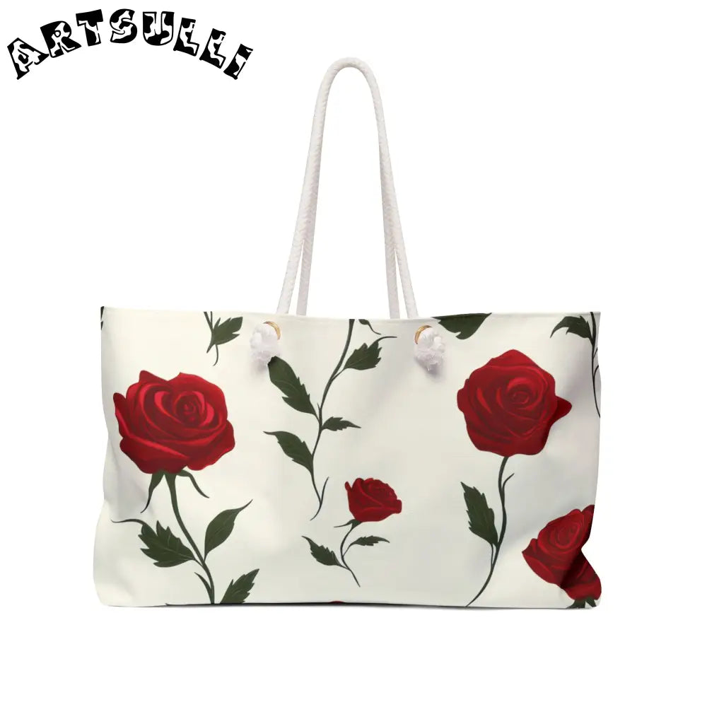 JAKKOUTTHEBXX Red Roses Weekender Bag JAKKOUTTHEBXX Artsulli - Art