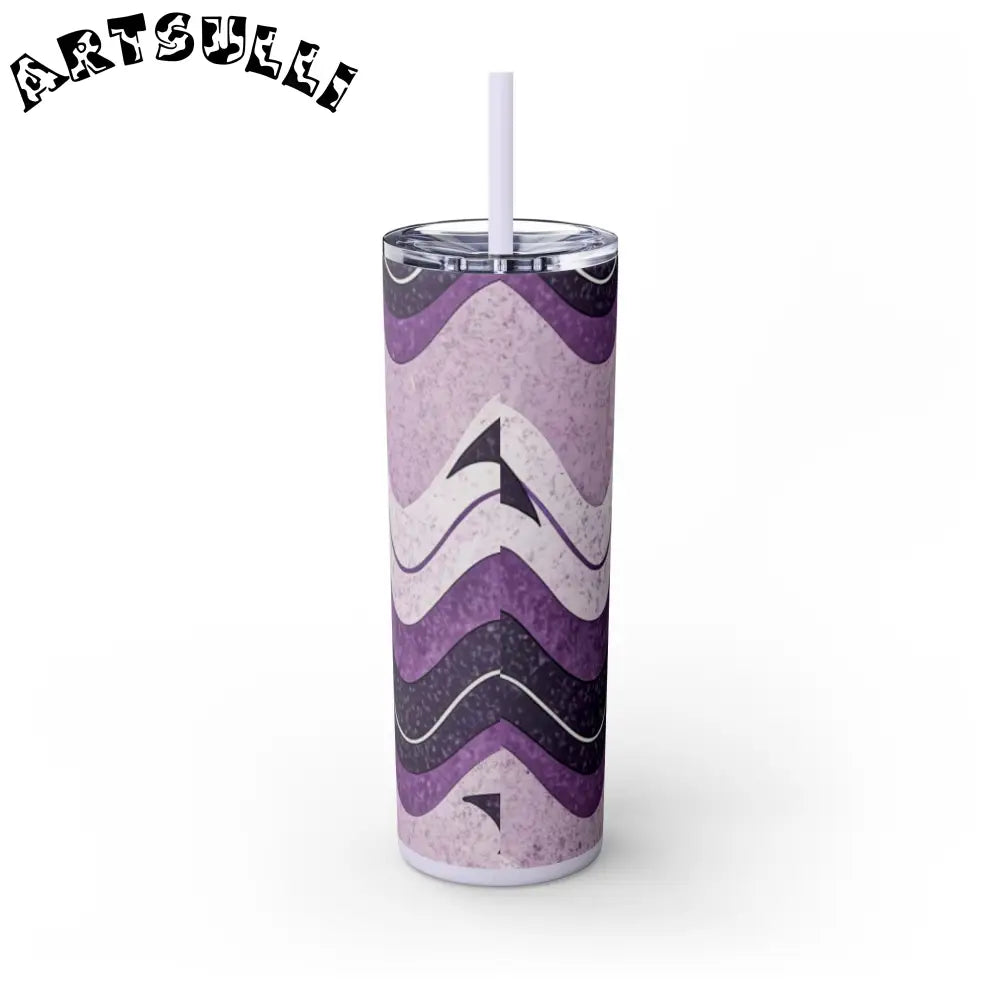 JAKKOUTTHEBXX Bat Wave Skinny Tumbler with Straw 20oz JAKKOUTTHEBXX