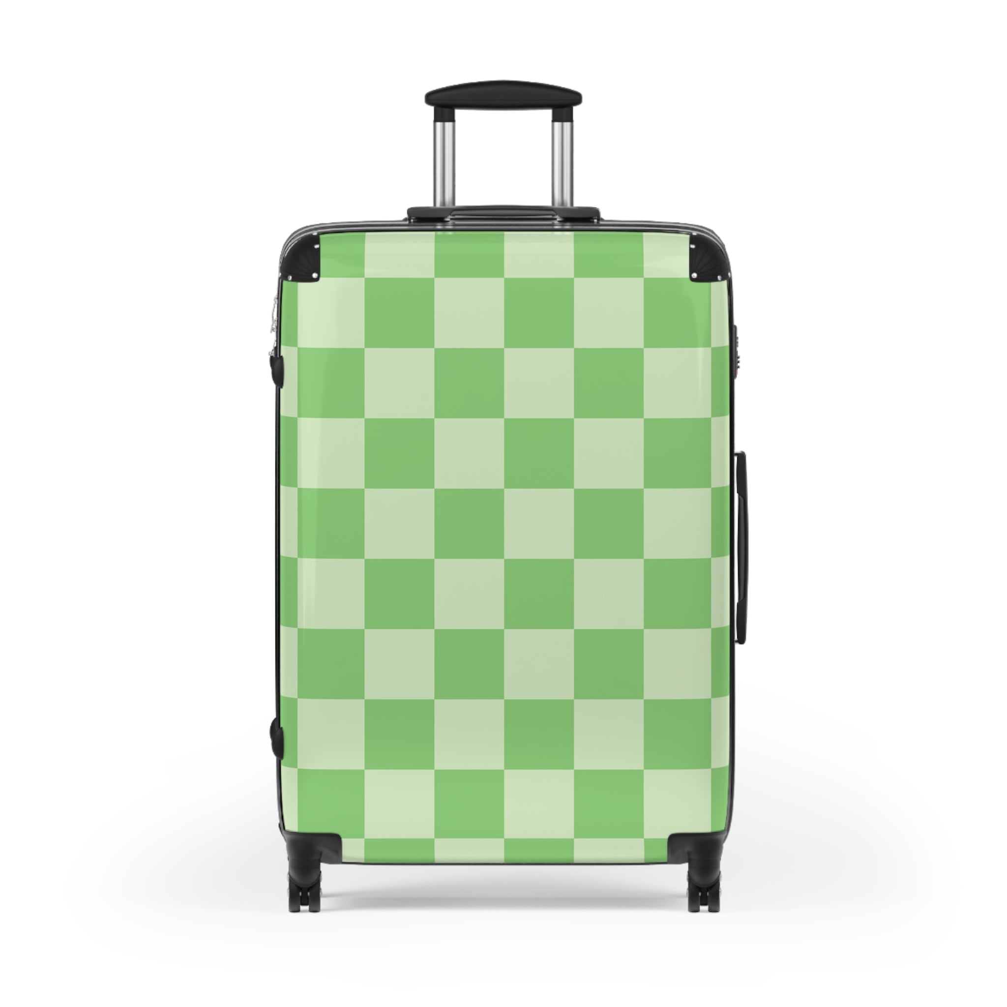 Checkerboard Green Suitcase, Artsulli - Art is Long, Life is Short, Bags, , , , , , , 