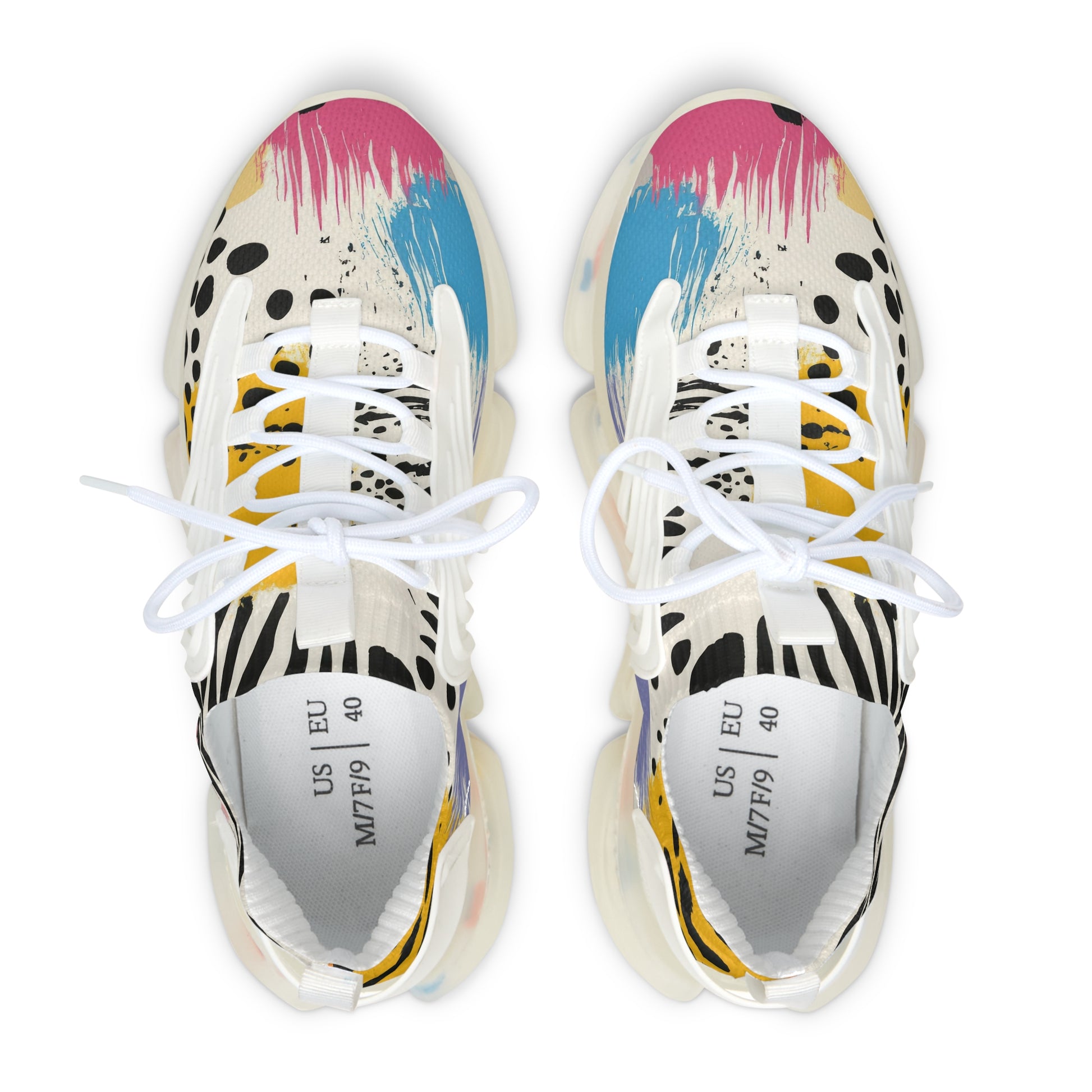 Rae Zebra Rhapsody II Women's Mesh Sneakers, Artsulli - Art is Long, Life is Short, Shoes, , , , , , , 