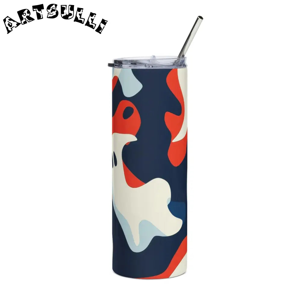 JAKKOUTTHEBXX Camo Ghosts Stainless Steel Tumbler 20oz JAKKOUTTHEBXX