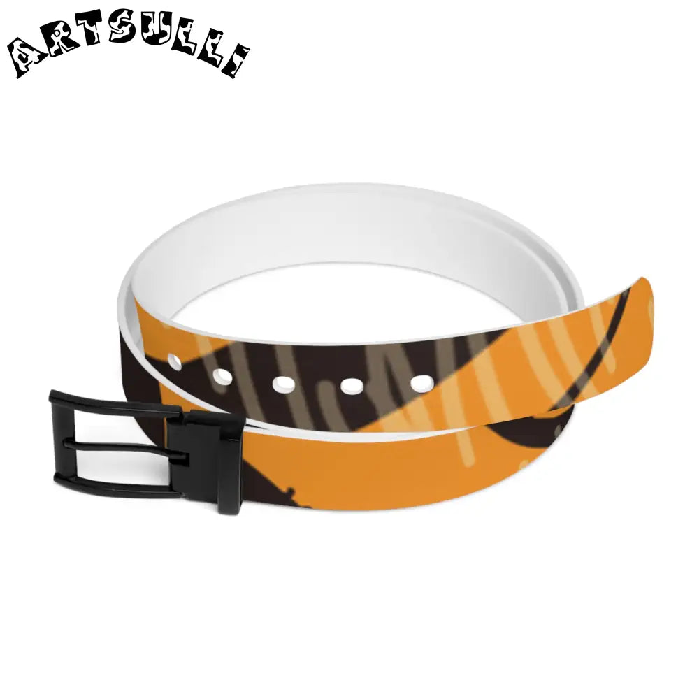 JAKKOUTTHEBXX Tiger Scratches Orange & Black Belt JAKKOUTTHEBXX