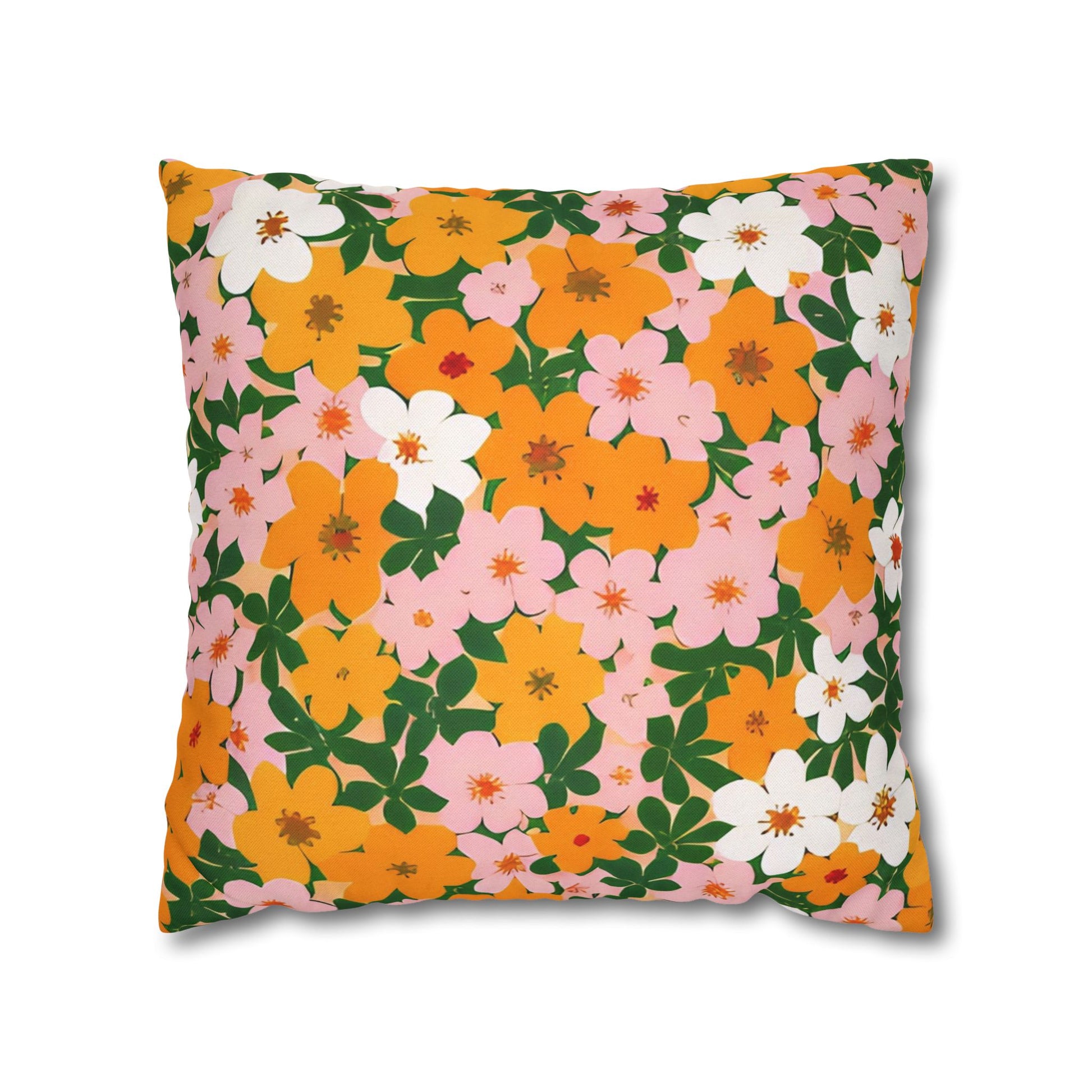 Spun Polyester Square Pillowcase, Artsulli - Art is Long, Life is Short, Home Decor, Size, 18" × 18", , , , , 19512455623677385100