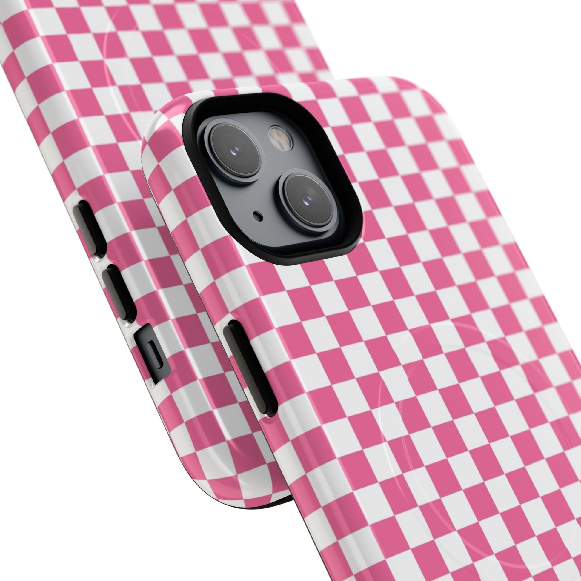 Yuyushiki Pink Check Tough Magnetic Cases, Artsulli - Art is Long, Life is Short, Phone Case, , , , , , , 