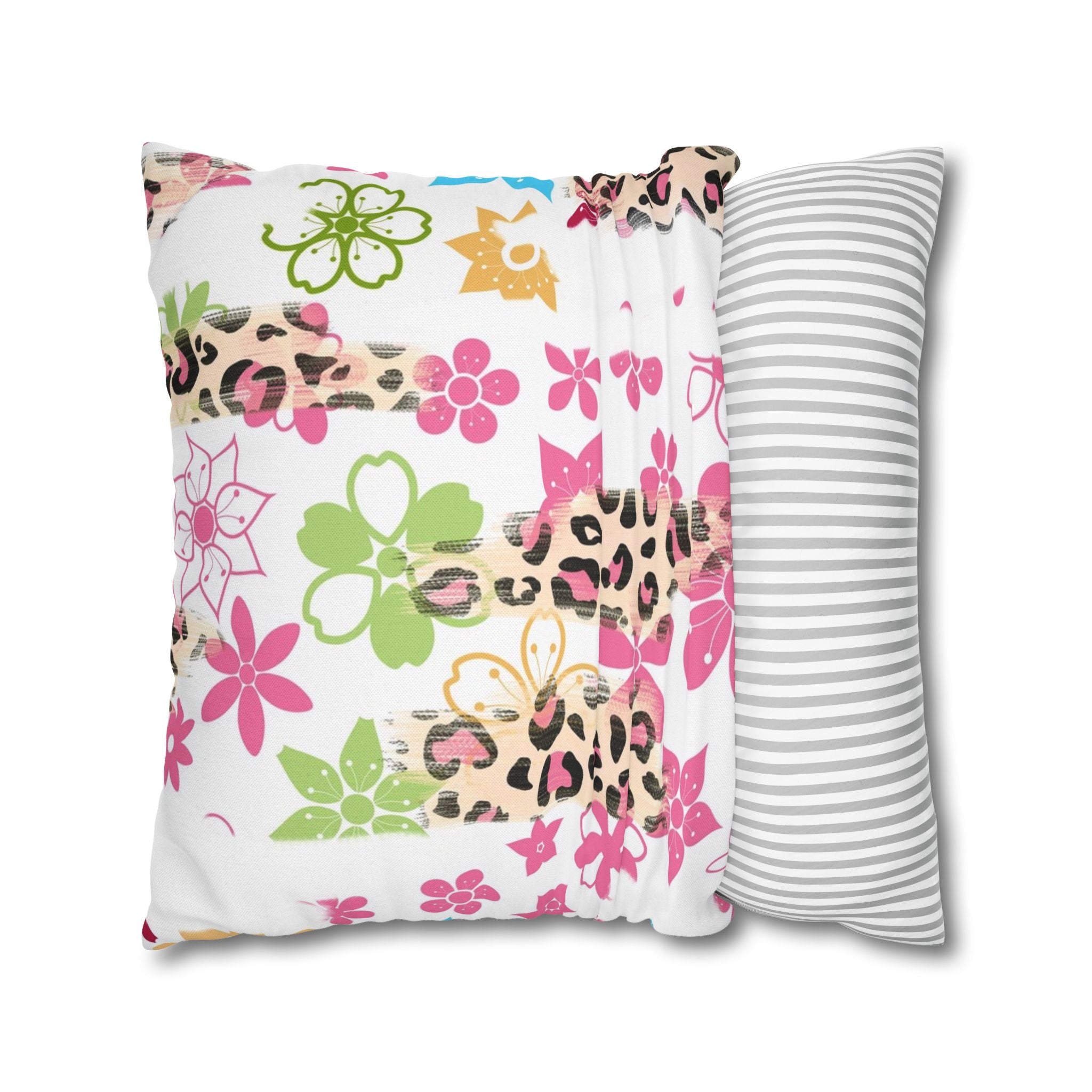 Spun Polyester Square Pillowcase