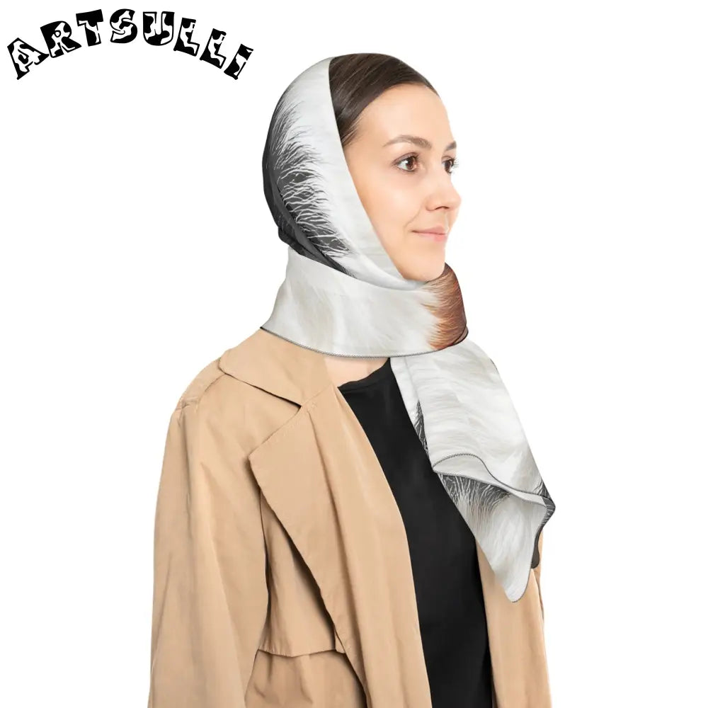 JAKKOUTTHEBXX Surreal Cow Skin Poly Scarf JAKKOUTTHEBXX Artsulli
