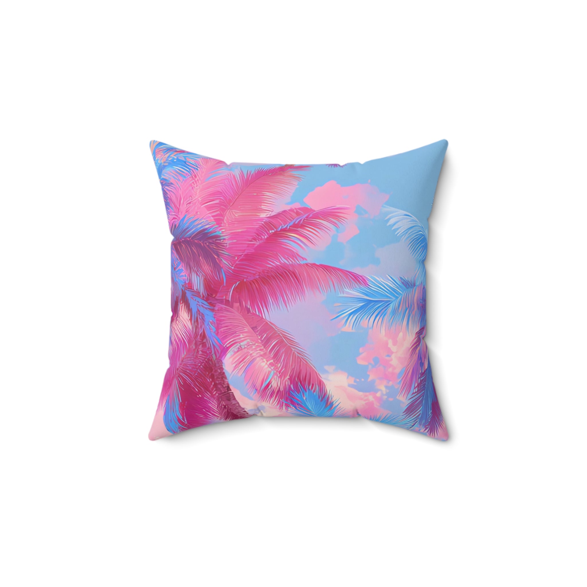 Ethereal Pastel Palms Spun Polyester Square Pillow, Artsulli - Art is Long, Life is Short, Home Decor, Size, 14" × 14", , , , , 13689345184352362990