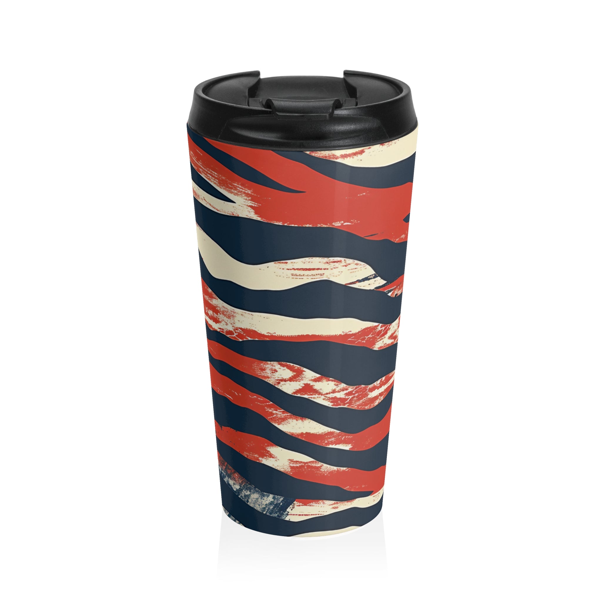 Camo Tiger Stripes Stainless Steel Travel Mug, Artsulli - Art is Long, Life is Short, Mug, Size, 15oz, , , , , 17918497190420
