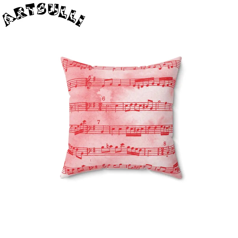 JAKKOUTTHEBXX Pink Music Notes Double Sided Room Accent Pillow 2025