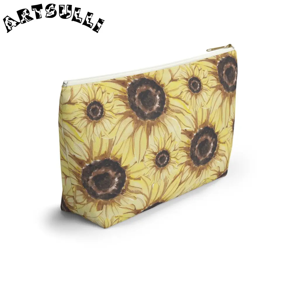 JAKKOUTTHEBXX Retro Anime Sunflower Accessory Pouch w T-bottom