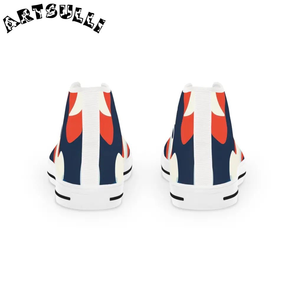 JAKKOUTTHEBXX Camo Ghosts Men’s High Top Sneakers JAKKOUTTHEBXX