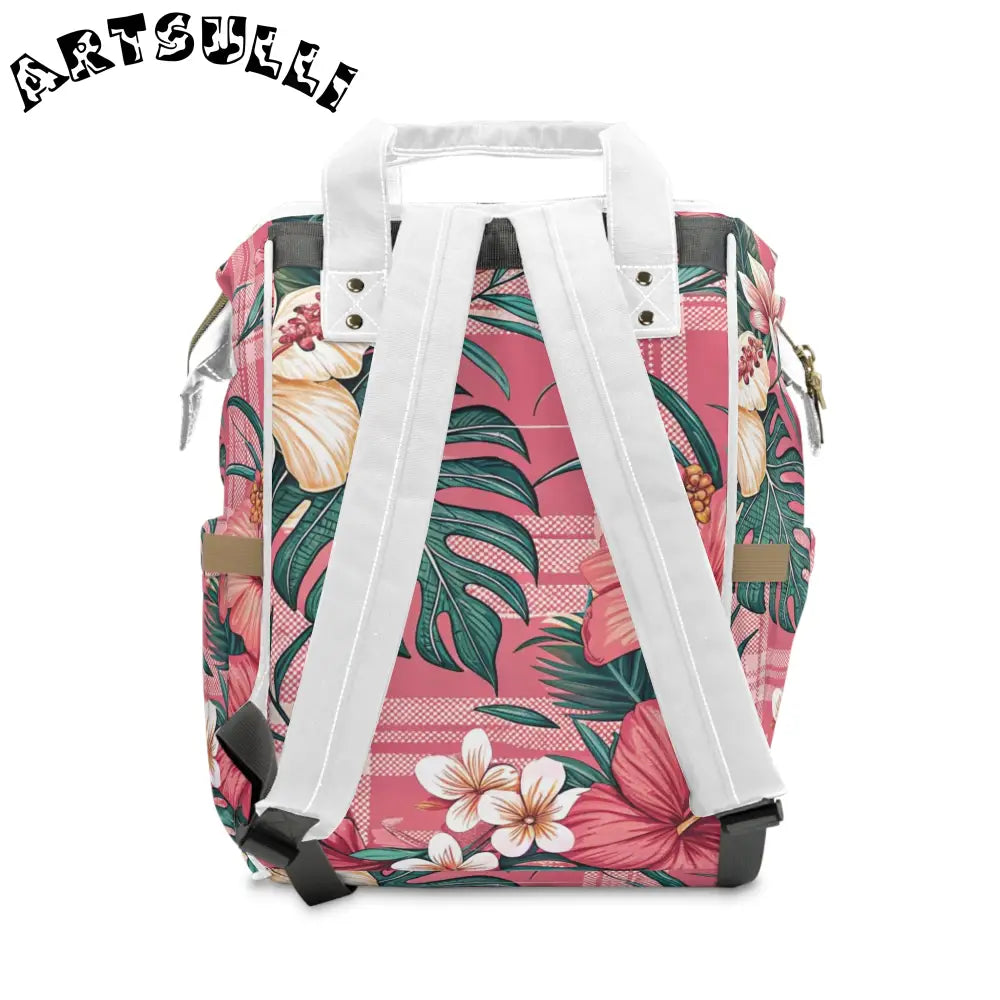 JAKKOUTTHEBXX Plaid x Floral Burgundy and Green Multifunctional