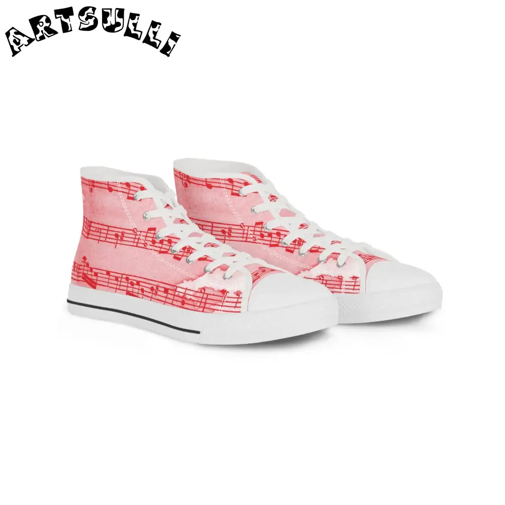 JAKKOUTTHEBXX Pink Music Note High Top Sneakers 2025