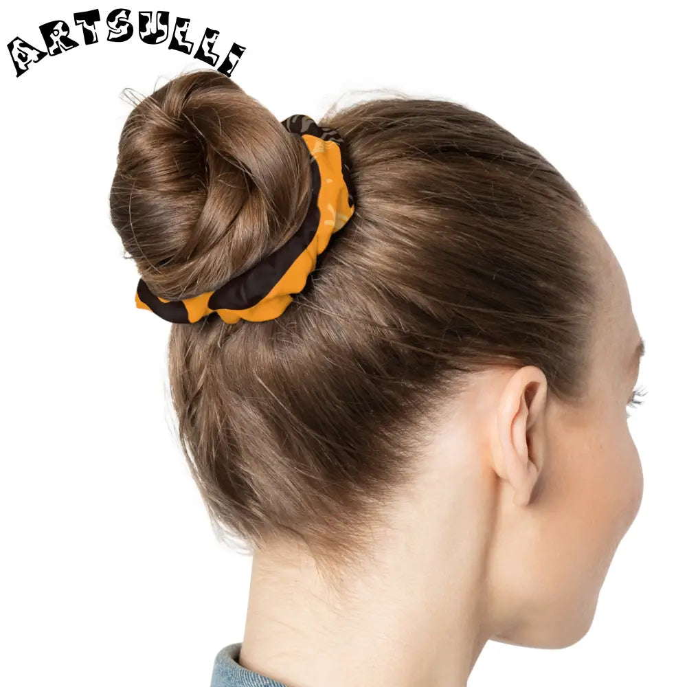 JAKKOUTTHEBXX Tiger Scratches Orange & Black Scrunchie JAKKOUTTHEBXX