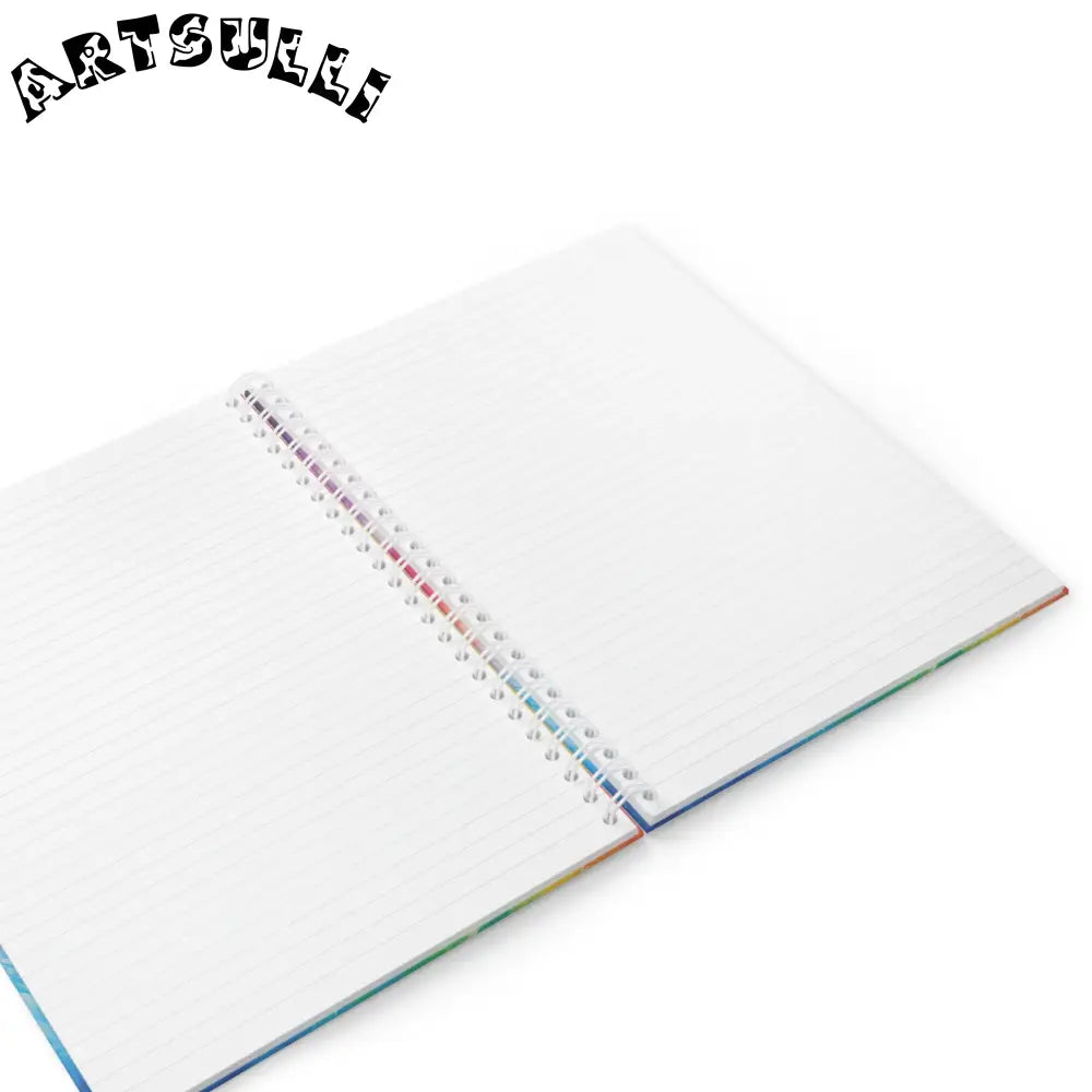 JAKKOUTTHEBXX Tie-Dye Wide-Ruled Spiral Notebook 2025