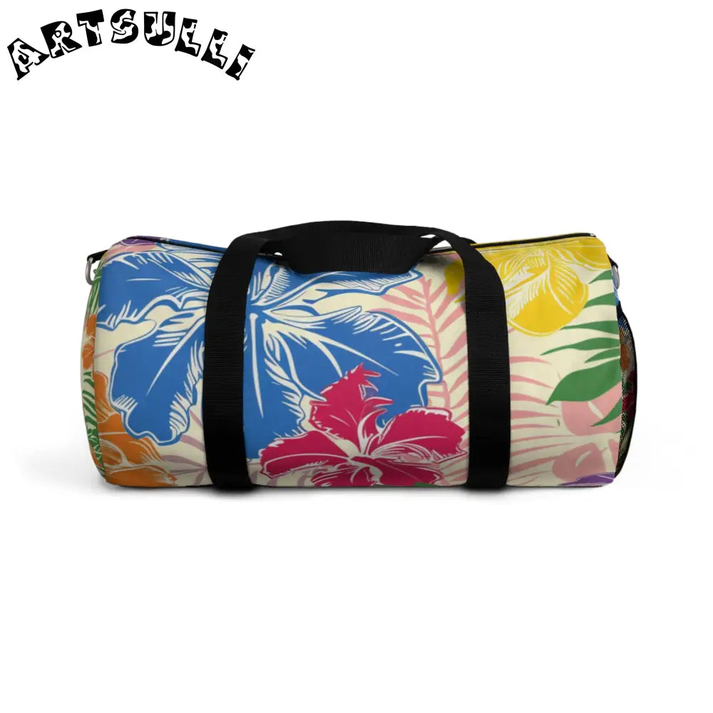 JAKKOUTTHEBXX Tropical Floral Print Duffel Bag 2025