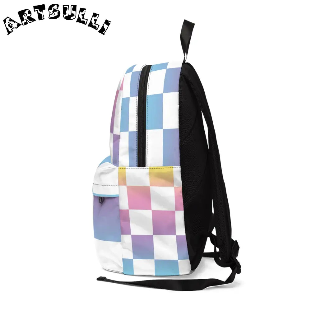JAKKOUTTHEBXX Vaporwave Check Unisex Classic Backpack JAKKOUTTHEBXX
