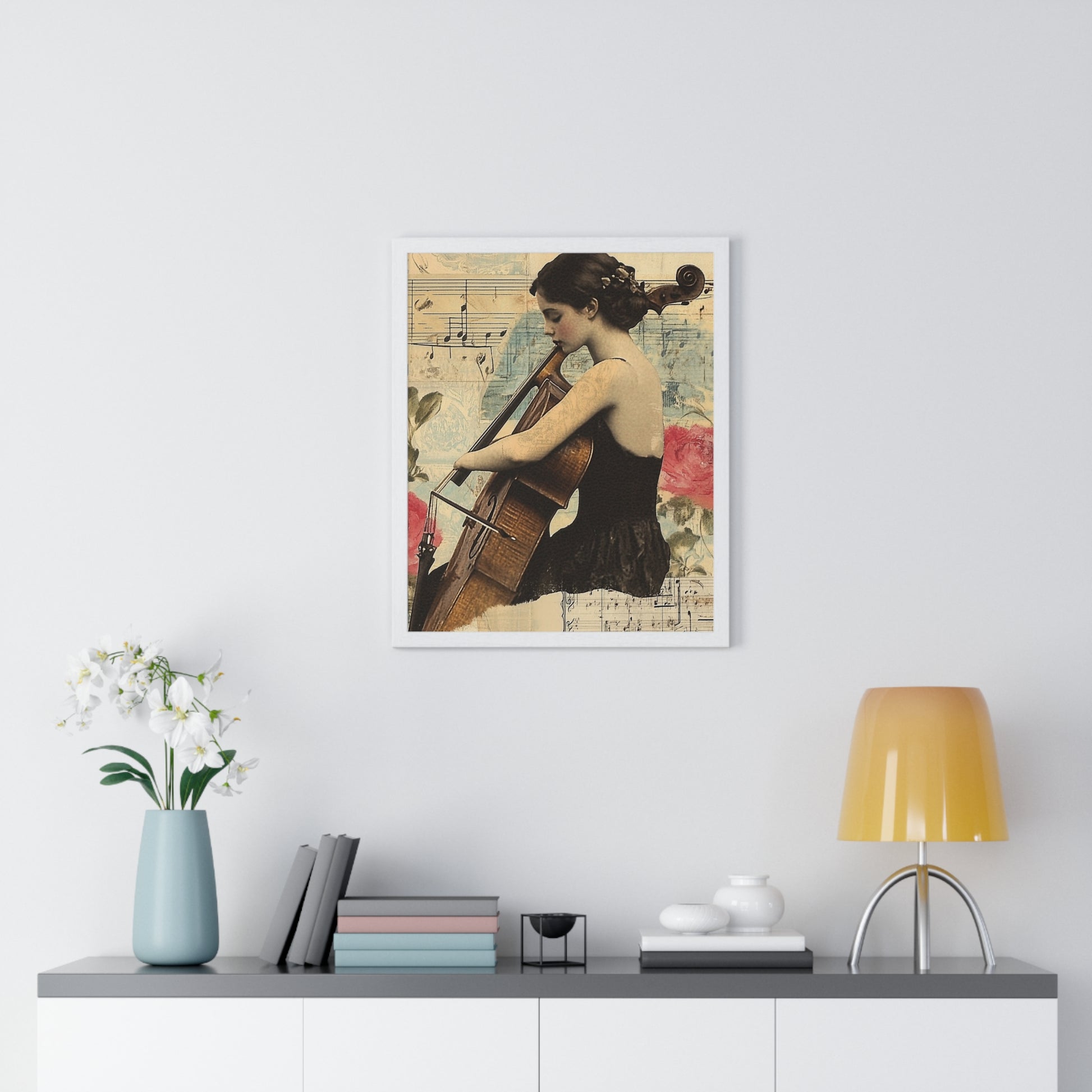 Vaporwave Type Beat Girl Vertical Framed Poster, Artsulli - Art is Long, Life is Short, Poster, , , , , , , 