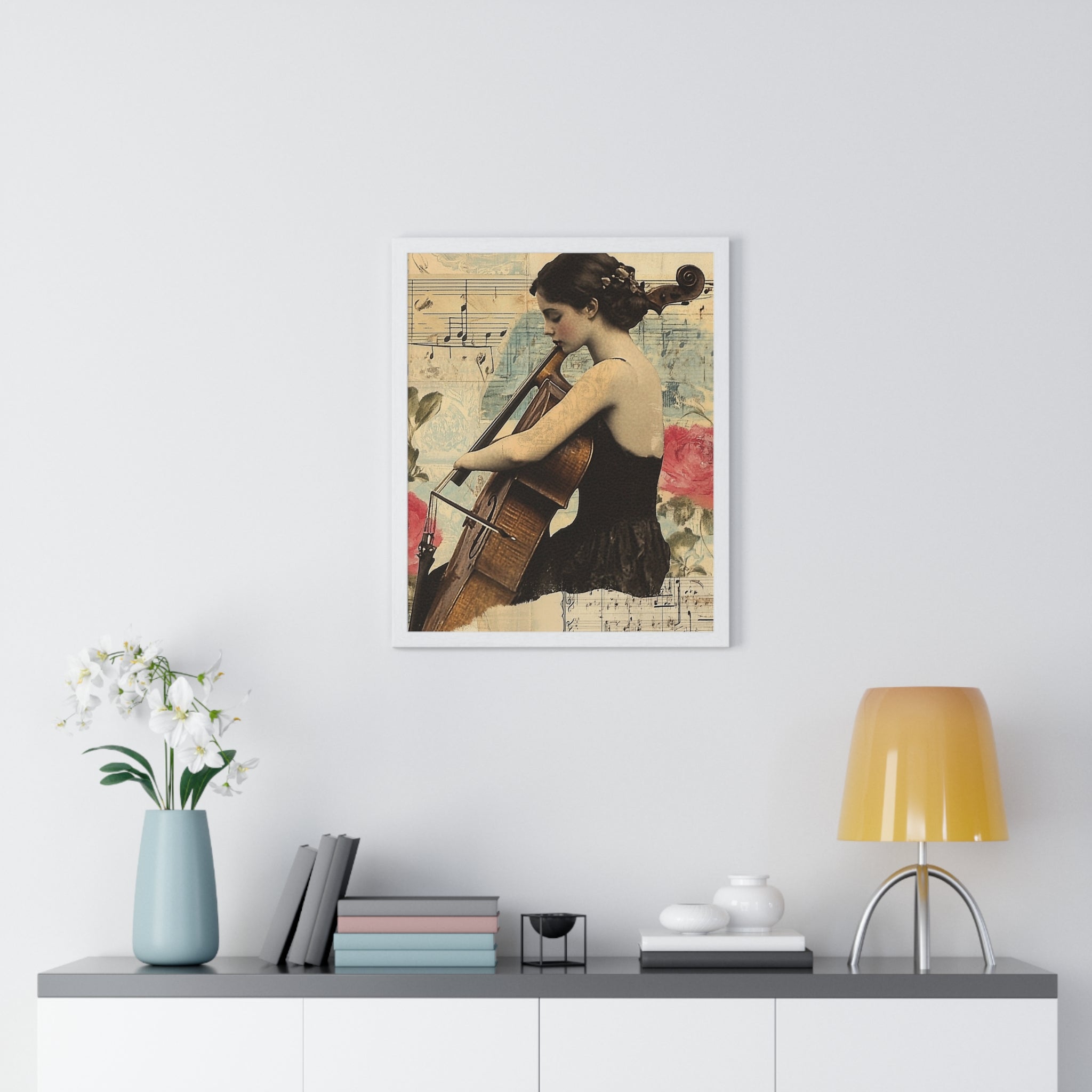 Vaporwave Type Beat Girl Vertical Framed Poster, Artsulli - Art is Long, Life is Short, Poster, , , , , , , 
