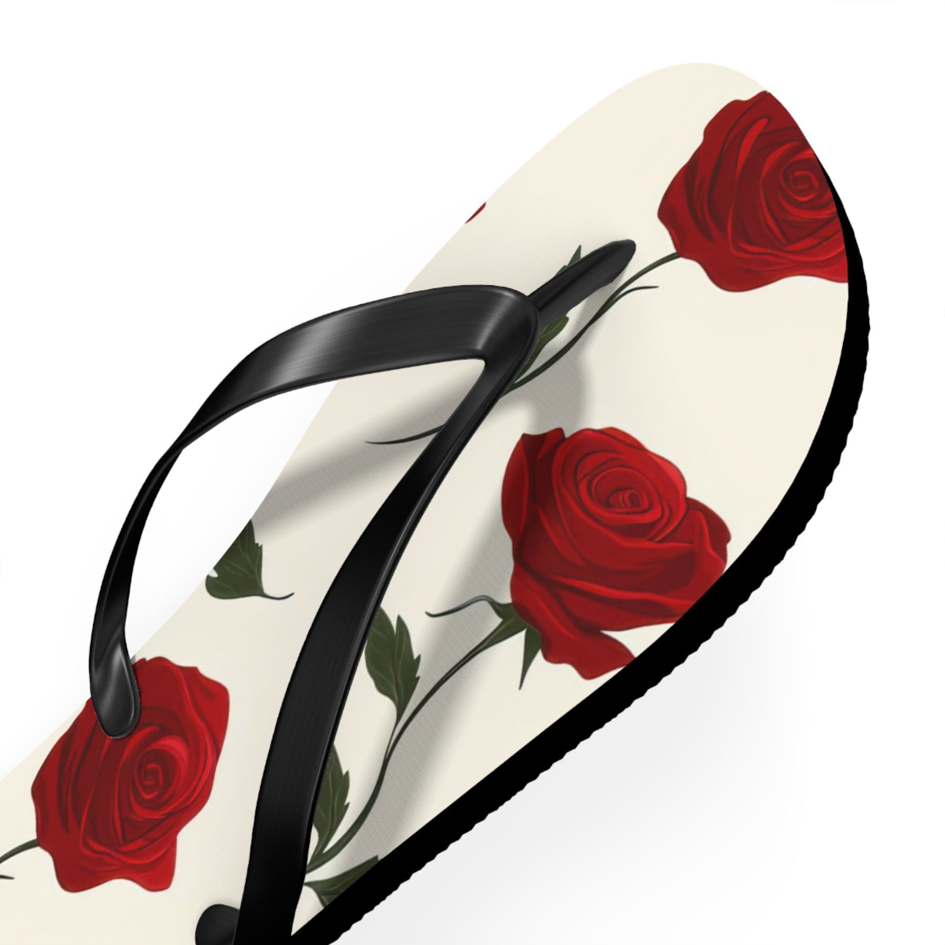 Red Roses Flip Flops, Artsulli - Art is Long, Life is Short, Shoes, , , , , , , 