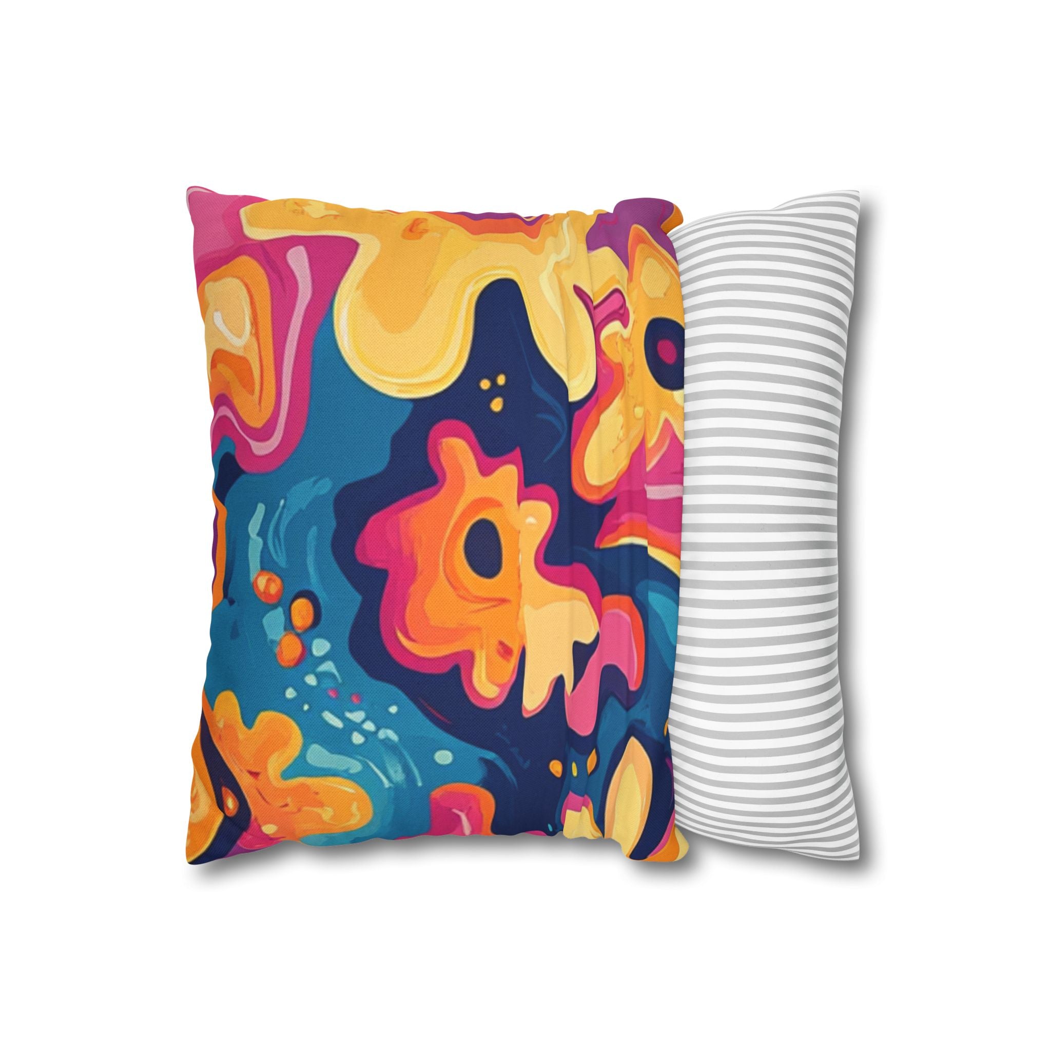 Spun Polyester Square Pillowcase