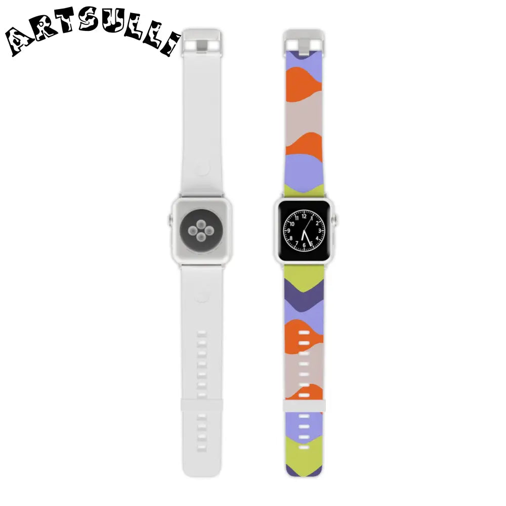 JAKKOUTTHEBXX Waves Red and Blue Watch Band for Apple Watch