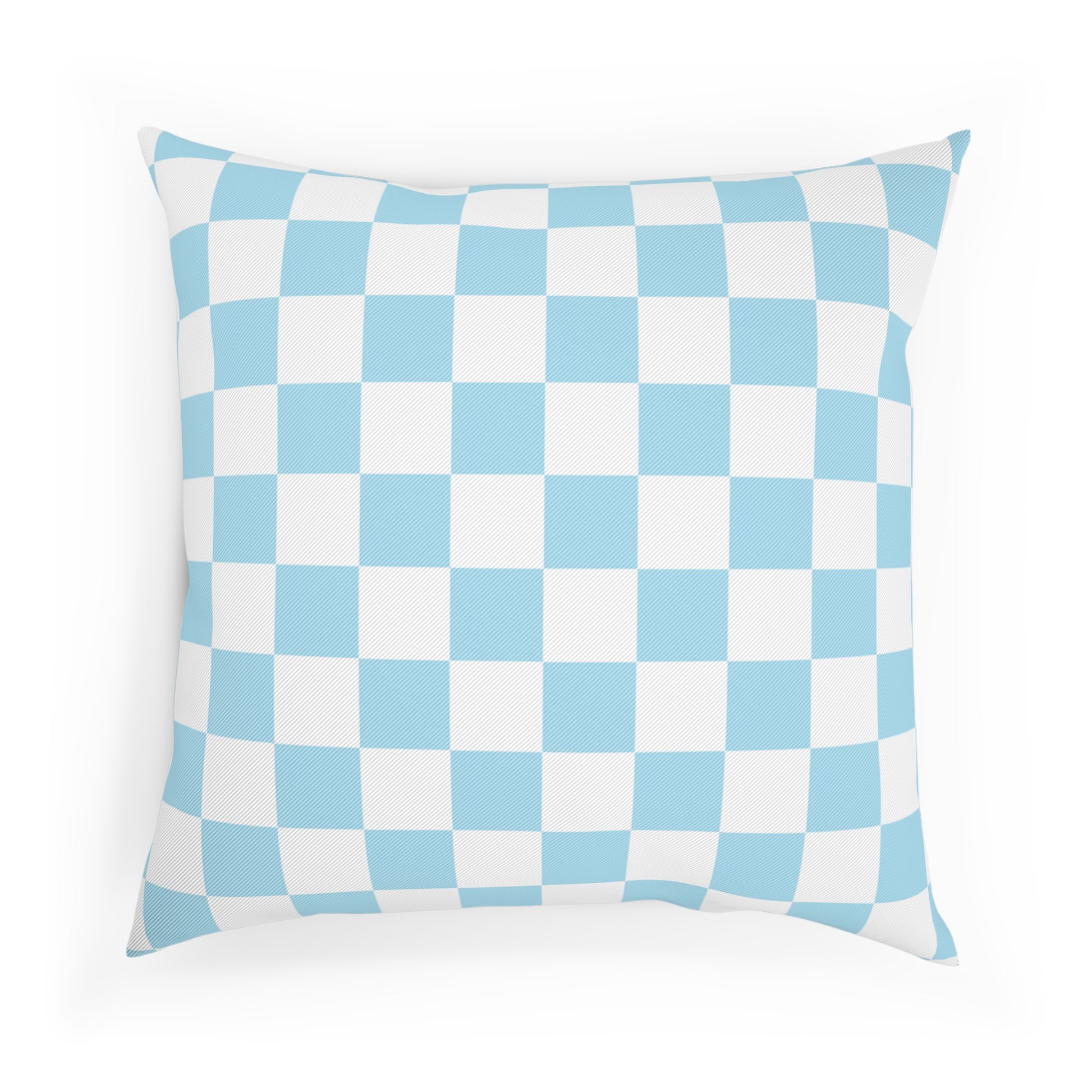 Checkerboard Sky Blue Cushion, Artsulli - Art is Long, Life is Short, Home Decor, , , , , , , 