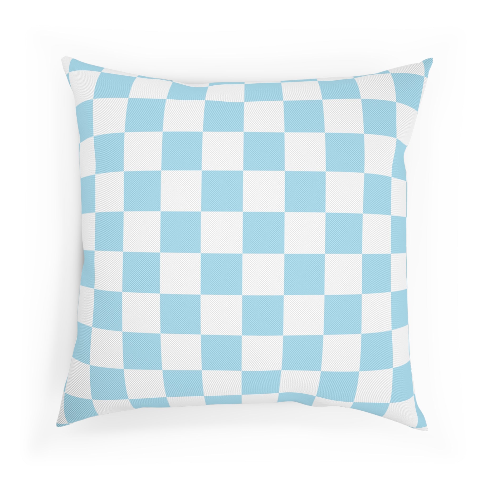 Checkerboard Sky Blue Cushion, Artsulli - Art is Long, Life is Short, Home Decor, , , , , , , 
