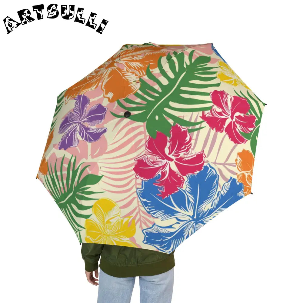 JAKKOUTTHEBXX Colorful Floral and Leaf Umbrella 2025