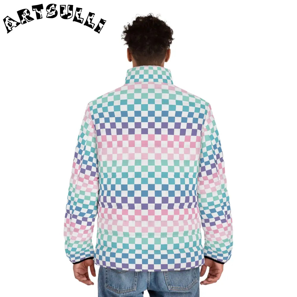 JAKKOUTTHEBXX Vaporwave Rainbow Checkerboard Multi-Color Men’s