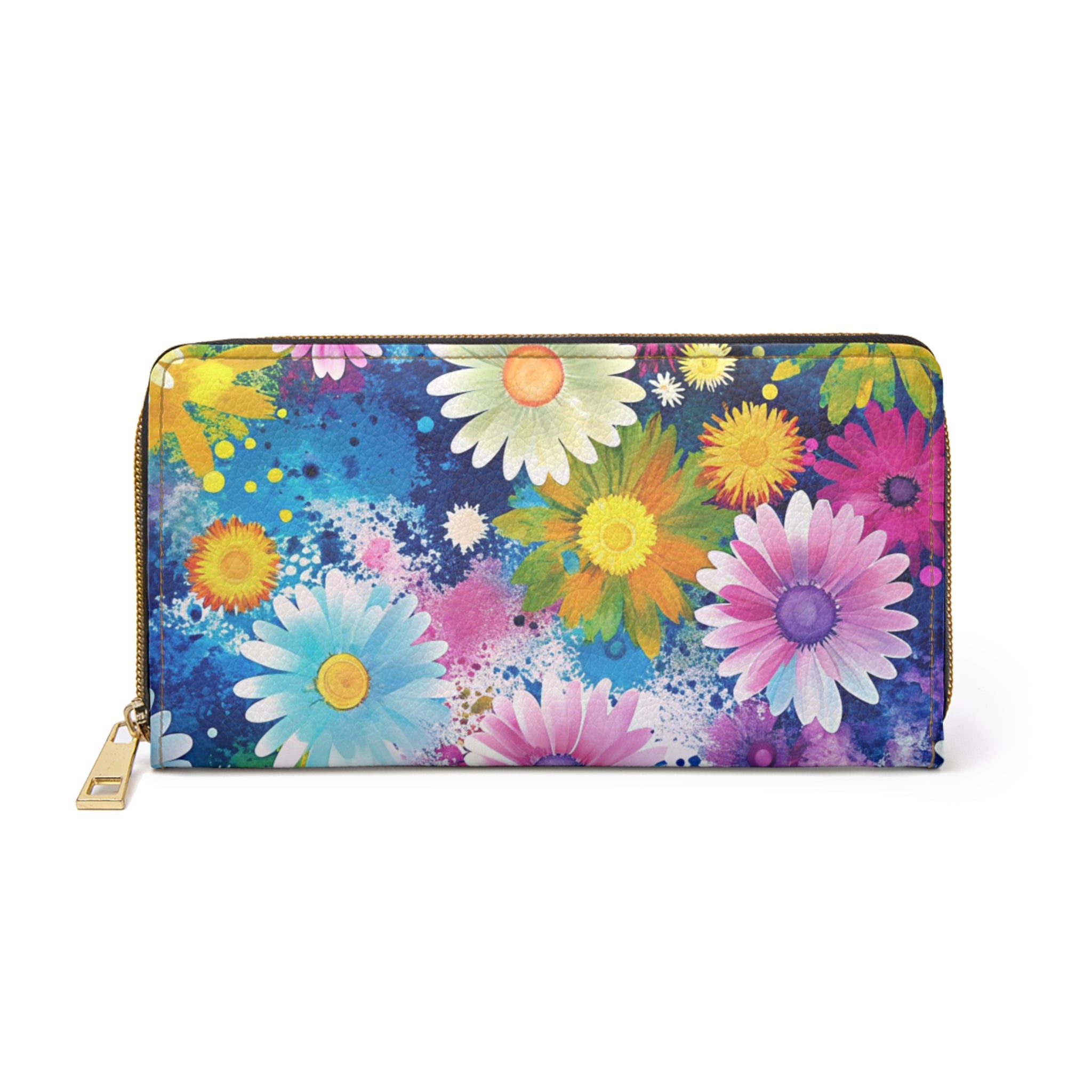 Magical Flower Explosion II Multi-Color Zipper Wallet, Artsulli - Art is Long, Life is Short, Accessories, Size, One size, Color, White, , , 32620166035097