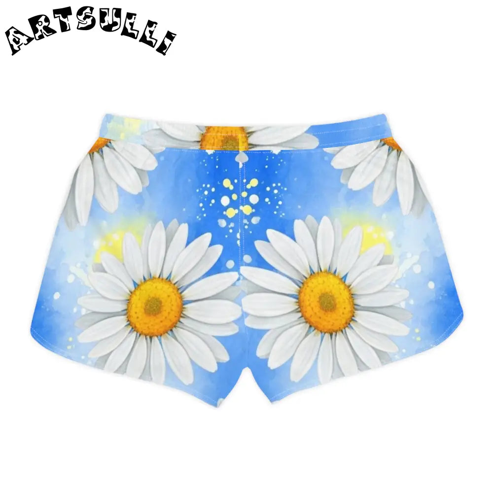 JAKKOUTTHEBXX Daisies Women’s Casual Shorts (AOP) JAKKOUTTHEBXX