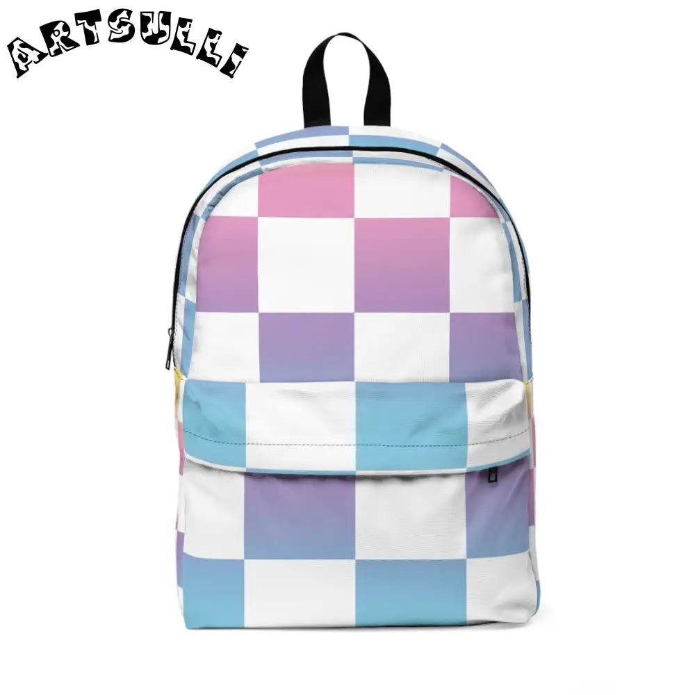 JAKKOUTTHEBXX Vaporwave Check Unisex Classic Backpack JAKKOUTTHEBXX