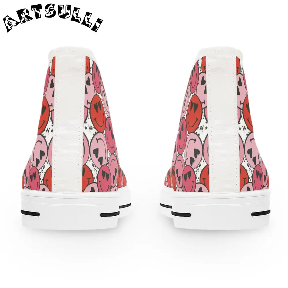 JAKKOUTTHEBXX Smiley Face x Heart Eyes II Pink and Red Women’s High