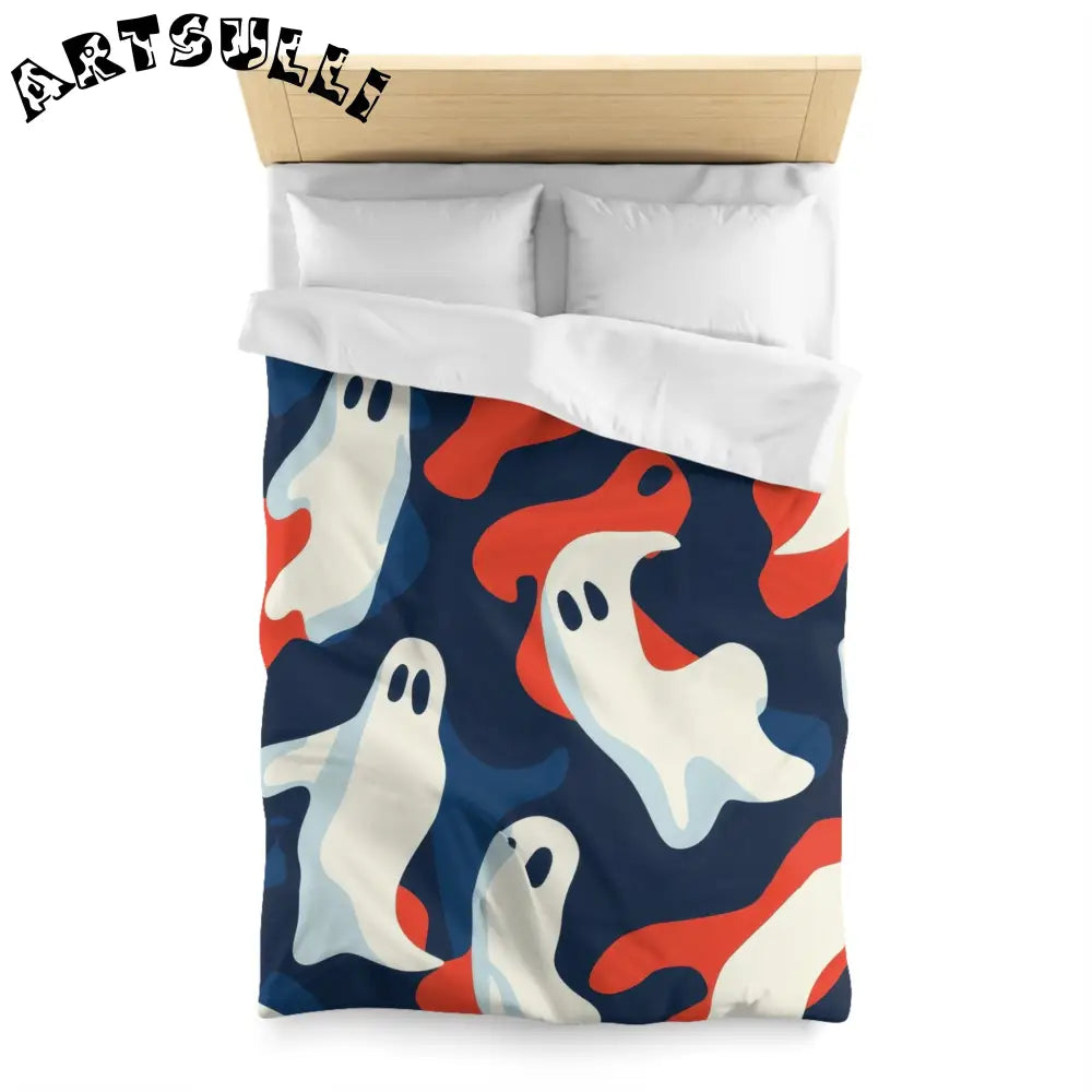 JAKKOUTTHEBXX Camo Ghosts Microfiber Duvet Cover JAKKOUTTHEBXX