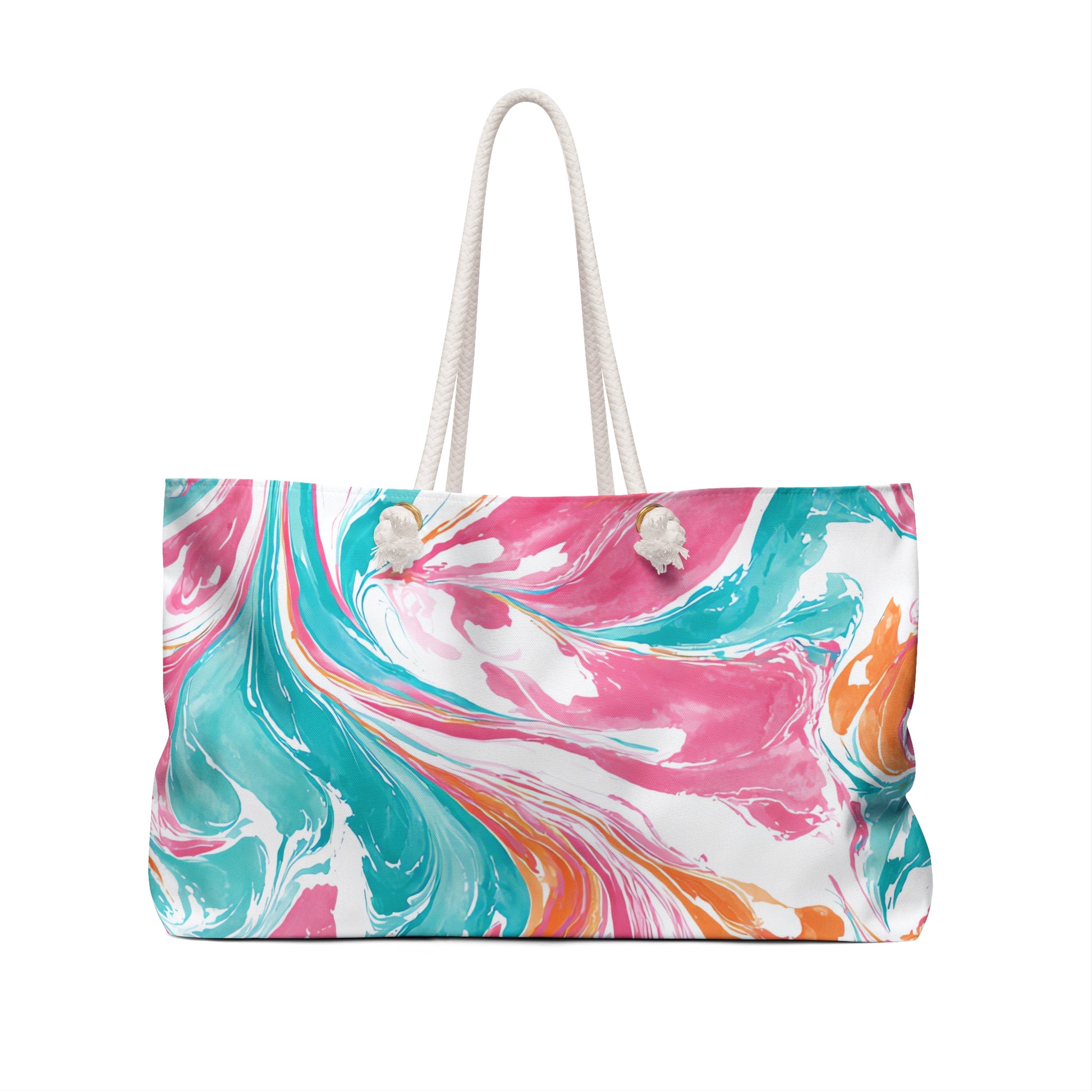 Liquid Pastel Spill II Multi-Color Sweet Weekender Bag, Artsulli - Art is Long, Life is Short, Bags, , , , , , , 
