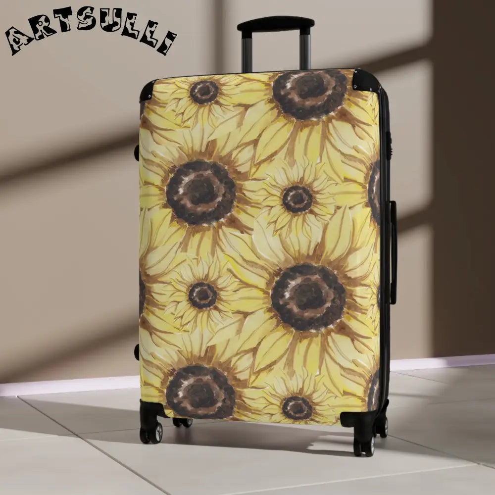 JAKKOUTTHEBXX Retro Anime Sunflower Suitcase JAKKOUTTHEBXX Artsulli